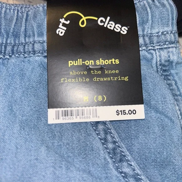Art Class, above the knee boys blue pull on shorts, size M (8), brand new. - Picture 2 of 2